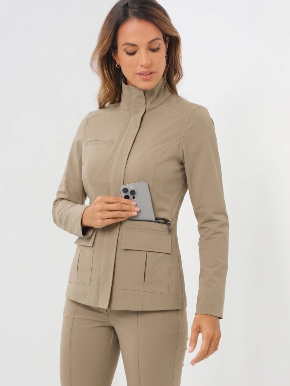 Anatomie Kenya Safari Jacket Color Khaki Utility Jacket